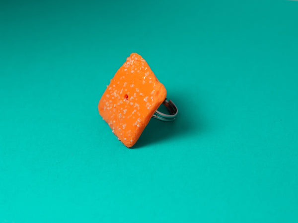 Cheese Cracker Adjustable Ring